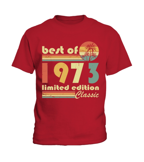 50th birthday vintage 1973 best of 1973 Kids T-Shirt