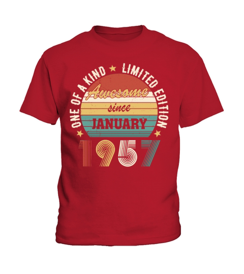 Awesome Since January 1957 Limited Edition Kids T-Shirt