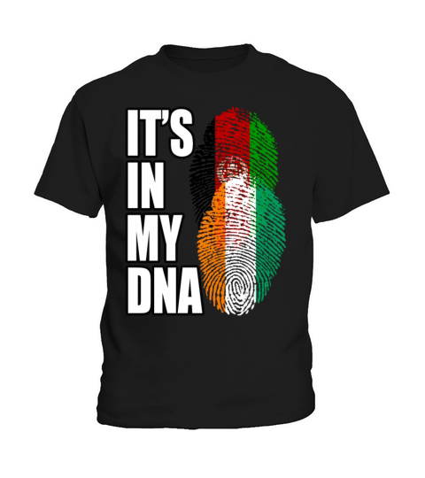 Ivorian And Afghanistan Mix Heritage DNA Flag Kids T-Shirt