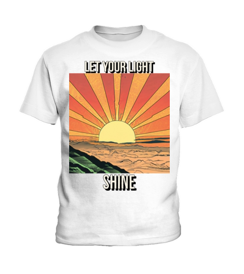 Let your light shine vintage Christian design Kids T-Shirt