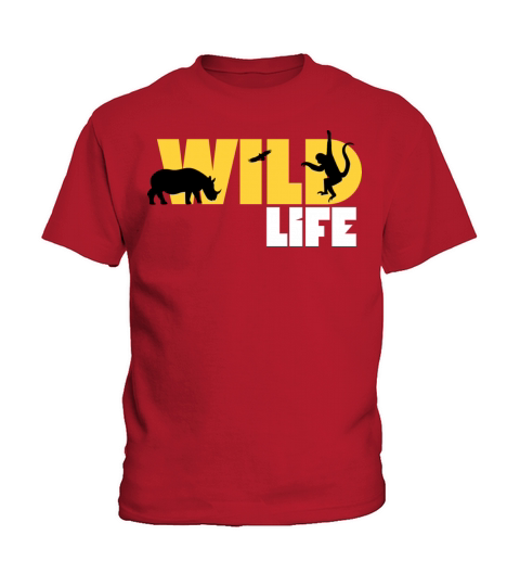 Minimalist Black and Yellow Wild Life T-Shirt Kids T-Shirt