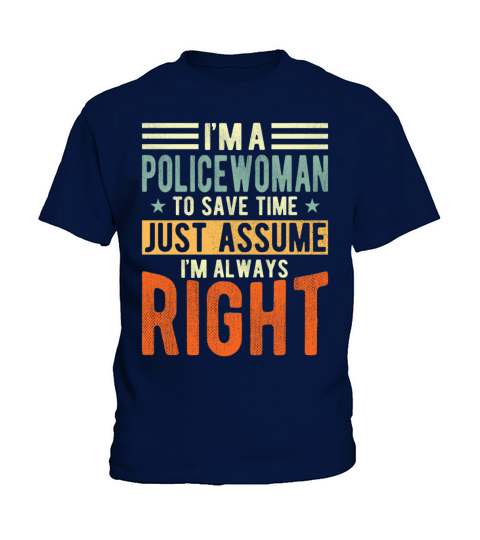 Policewoman Kids T-Shirt