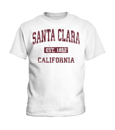 Santa Clara California Ca Vintage Athletic Sports Kids T-Shirt