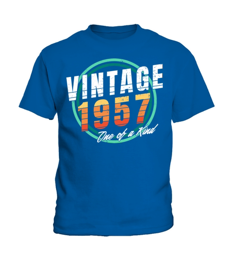Vintage 1957 Shirt for Men Women 66 Year Old 66th Kids T-Shirt