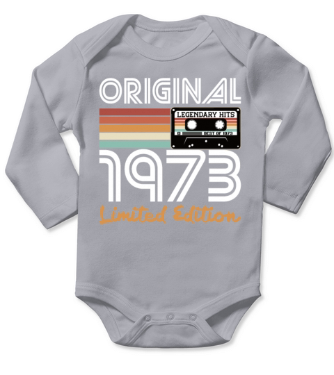 50th birthday vintage 1973 original 1973 Long Sleeve Baby One-Piece