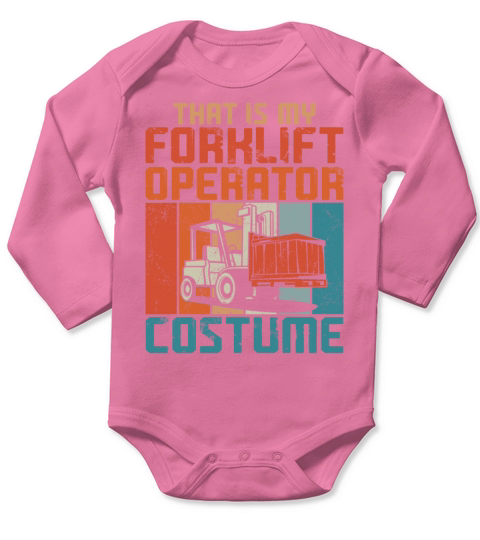 Certified Forklift Truck Operator Long Sleeve Baby One-Piece