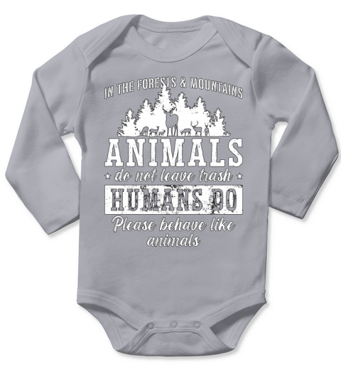 Conservationist In The Forests Conserve Wildlife Long Sleeve Baby One-Piece