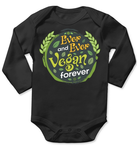 Ever And Ever Vegan Forever Long Sleeve Baby One-Piece
