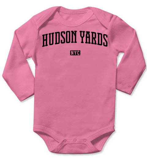 Hudson Yards New York City Vintage Long Sleeve Baby One-Piece