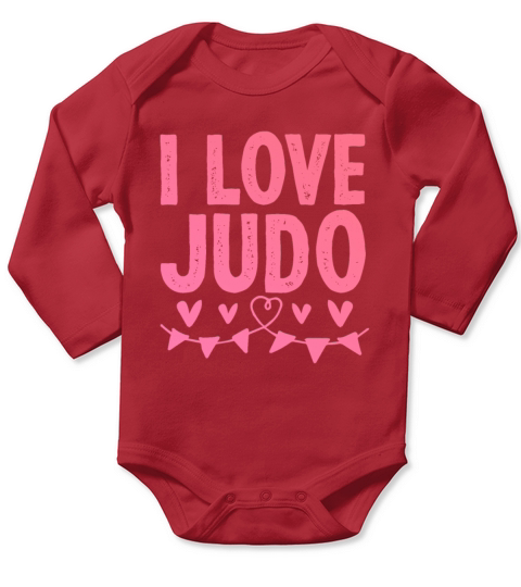 I love judo Long Sleeve Baby One-Piece