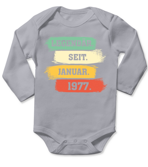 Legend Since January 1977 Long Sleeve Baby One-Piece