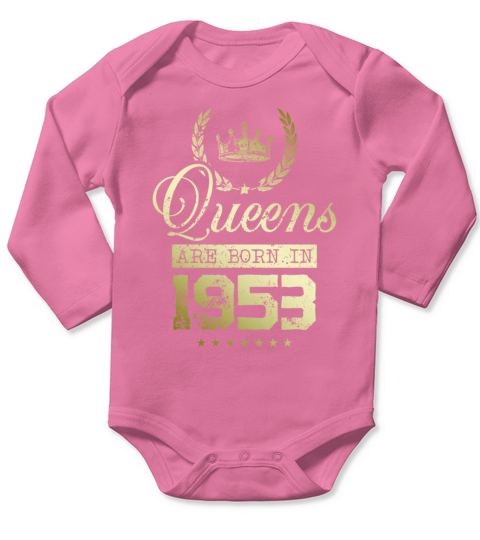 Queens born in 1953 Long Sleeve Baby One-Piece
