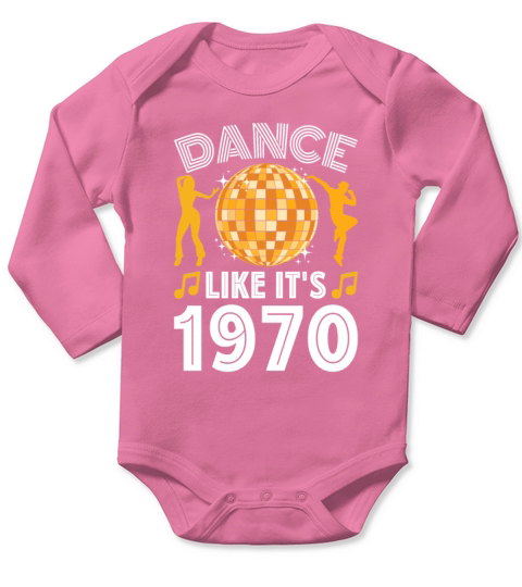 Retro Vintage Groovy Party Disco Ball Club Lifes Long Sleeve Baby One-Piece