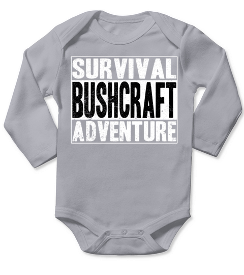 Survival Bushcraft Forest Saying Outdoor Long Sleeve Baby One-Piece