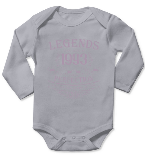 Vintage 1993 Birthday 30th Birthday Sayings Legend Long Sleeve Baby One-Piece