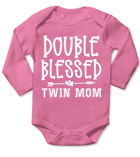 Womens Twin Mama Twin Mom to Be Pregnancy Long Sleeve Baby One-Piece