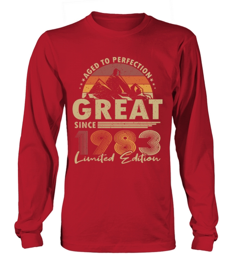 40th birthday vintage 1983 great since 1983 Long sleeved Unisex