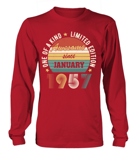 Awesome Since January 1957 Limited Edition Long sleeved Unisex