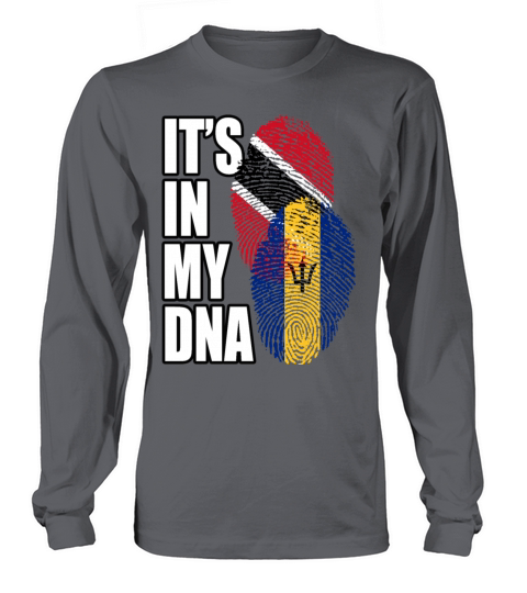 Barbadian And Trinidad Tobago Mix Heritage DNA Fla Long sleeved Unisex