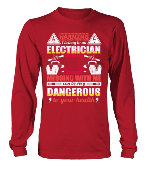 Electrician Electricity Electronics Electric Gift Long sleeved Unisex