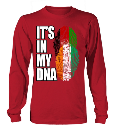 Ivorian And Afghanistan Mix Heritage DNA Flag Long sleeved Unisex