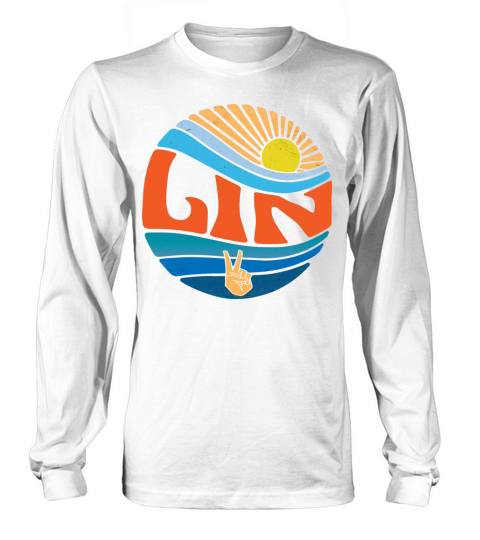 Lin Shirt Vintage Sunset Lin Groovy Tie Dye Long sleeved Unisex
