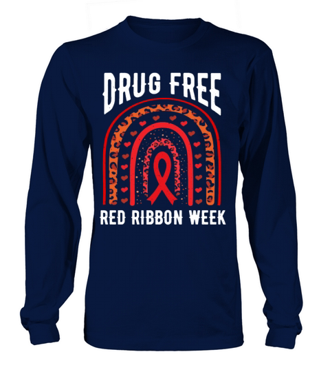 Rainbow Ribbon Week October Substance Wear Red Long sleeved Unisex