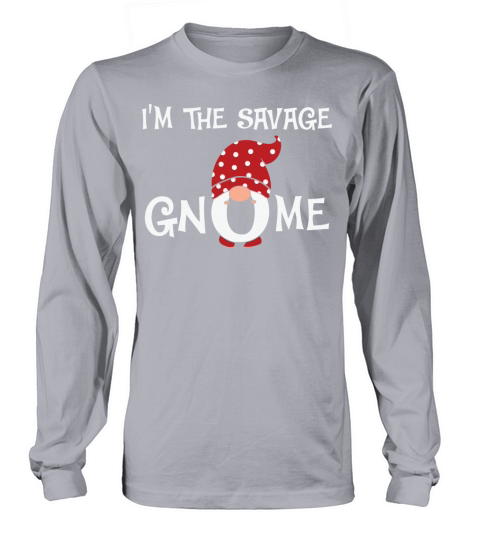 Savage Gnome Christmas Matching Family Long sleeved Unisex