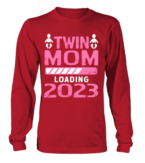 Womens Twin Mama Twin Mom to Be Pregnancy Long sleeved Unisex