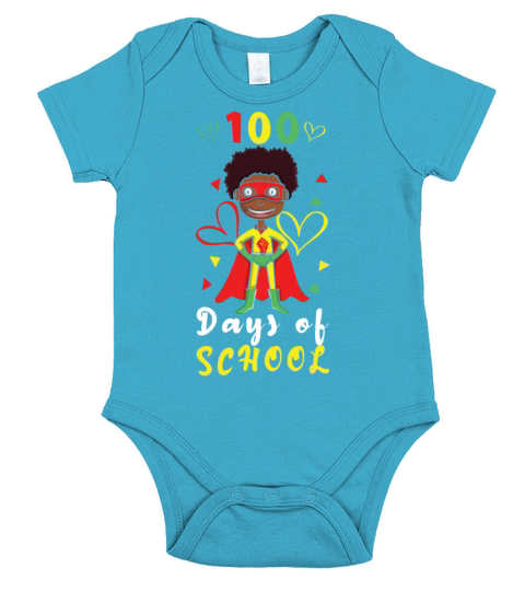 100th Days Black History Month 100 Day Of School Short Sleeve Baby One-Piece
