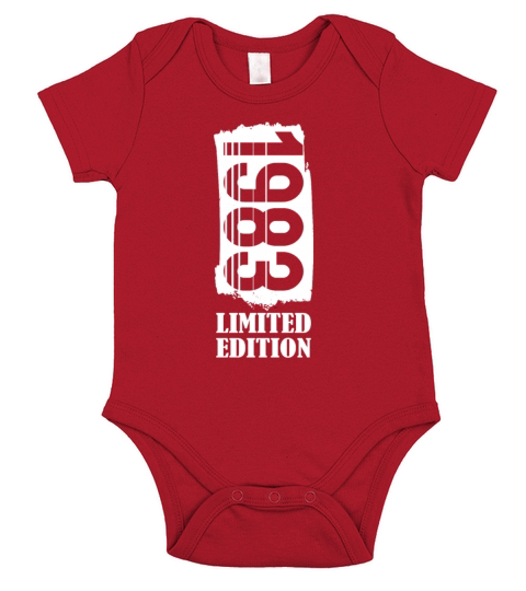 40th birthday vintage 1983 limited edition Short Sleeve Baby One-Piece