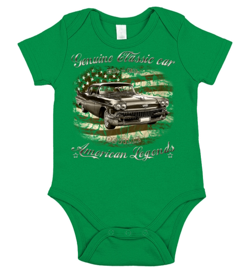 50-ties DeVille Cadillac Short Sleeve Baby One-Piece