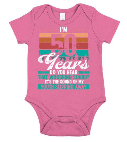 50 Year Old Funny Getting Old Humor Birthday Idea Short Sleeve Baby One-Piece