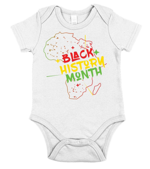 Africa African February Pride Black History Month Short Sleeve Baby One-Piece
