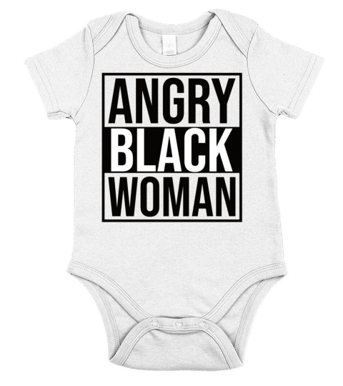 Angry Black Woman Short Sleeve Baby One-Piece