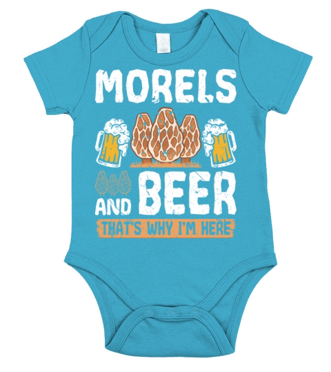 Beer Drinking Morel Hunting Short Sleeve Baby One-Piece