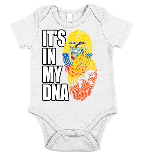 Bhutanese And Dominican Mix Heritage DNA Flag Short Sleeve Baby One-Piece