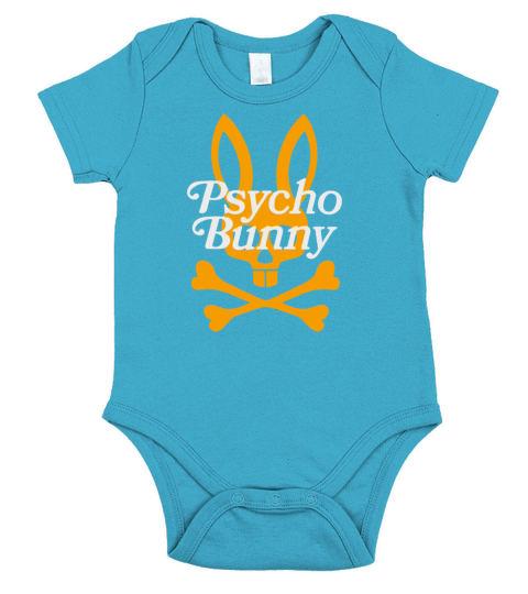 Bunny Psycho Horror Short Sleeve Baby One-Piece