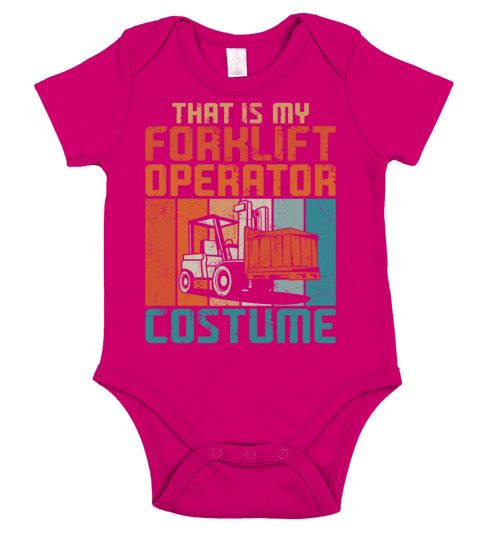 Certified Forklift Truck Operator Short Sleeve Baby One-Piece
