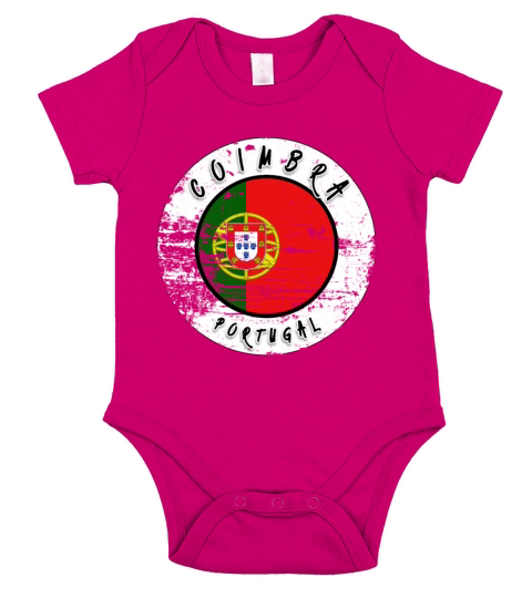 Coimbra Portugal Vintage Short Sleeve Baby One-Piece