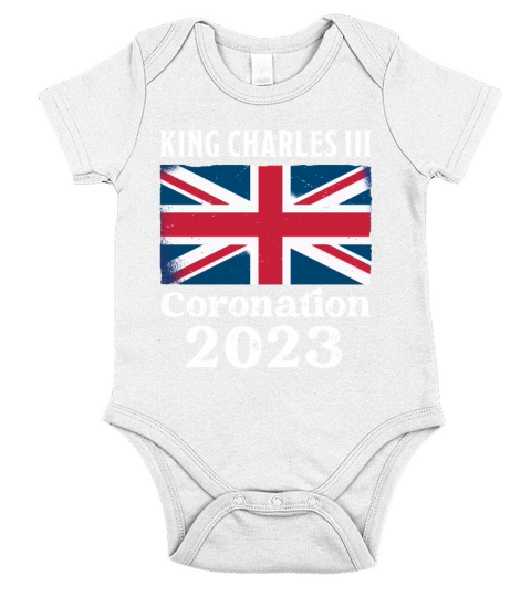 Coronation 2023 King Charles III Short Sleeve Baby One-Piece