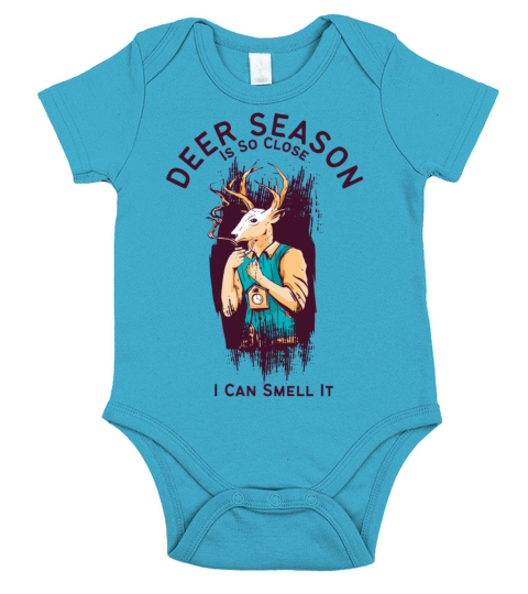 Deer Season Is So Close I Can Smell It Short Sleeve Baby One-Piece