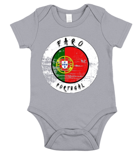 Faro Portugal Vintage Short Sleeve Baby One-Piece