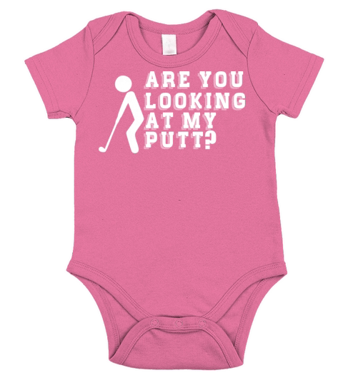 Funny Golf Shirt Short Sleeve Baby One-Piece