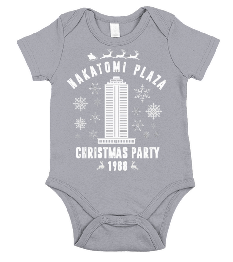 Funny Nakatomi-Plaza Christmas Party Xmas Fun Holi Short Sleeve Baby One-Piece