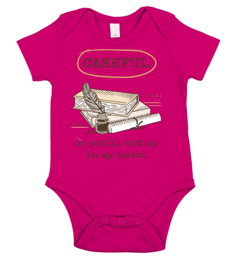 Funny Writer Quote Book Pile Art For Novelists Short Sleeve Baby One-Piece