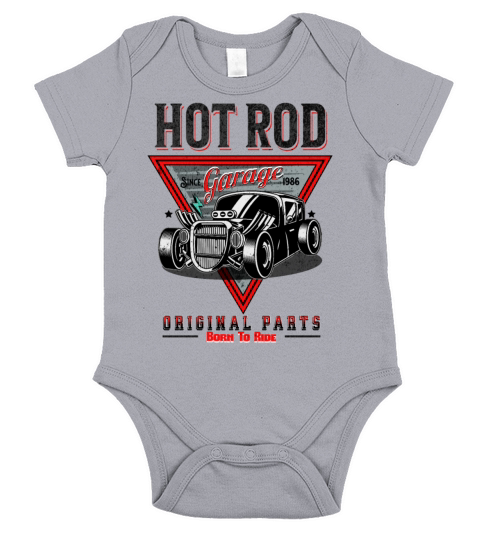 Hot Rod Garage Classic Car Short Sleeve Baby One-Piece