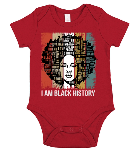 I am black history Short Sleeve Baby One-Piece