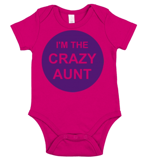 im the crazy aunt Short Sleeve Baby One-Piece