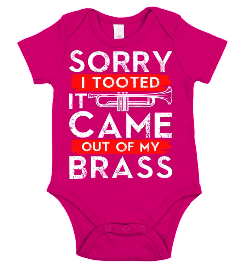 Jazz Lover Trumpet Sorry I Tooted It Came Out Short Sleeve Baby One-Piece